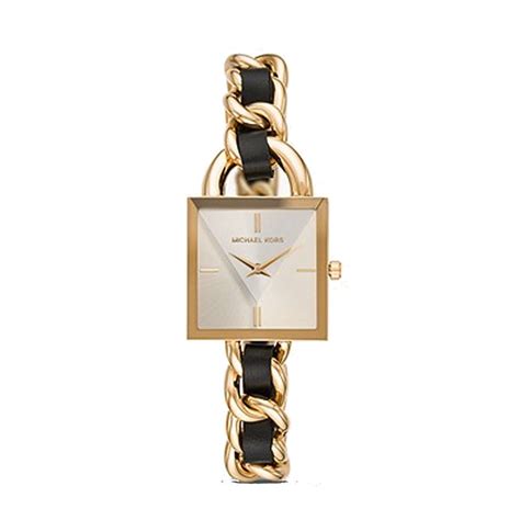 michael kors chain lock watch|michael kors watch stainless steel.